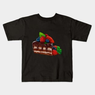 Sweet cake in chocolate icing Kids T-Shirt